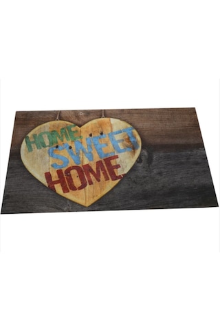 Home Sweet Yazılı Kauçuk İç Ve Dış Kapı Önü Paspası 40x70