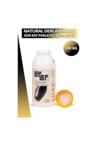 Bağcık + Nuri Leflef Ayakkabı ve Deri Son Kat Parlatıcı Bakım Sütü 500 ML Set