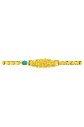 Çgk Çiğdem Gürel Kuyumculuk Çgk Altın Pullu Bebek Künyesi Gold