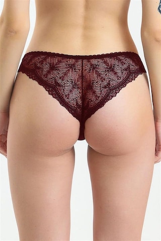 Magic Form 840 Kadın Önü Kumaş Arkası Dantel Külot-bordo Bordo