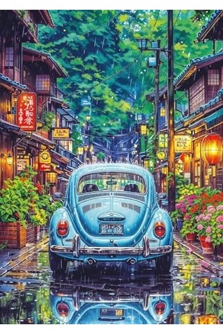 Yağmur Altında Tokyo 500 Parça Puzzle