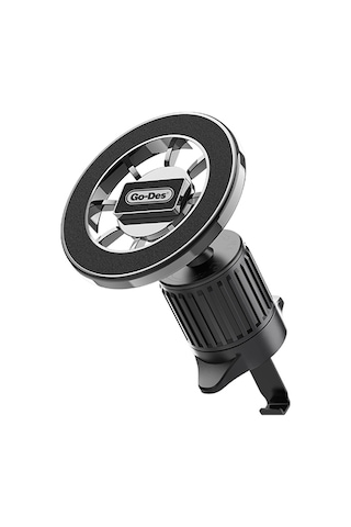 Go Des Gd-hd366 M-safe Magnetik 360 Derece Dönebilen Havalandırma Tasarımlı Telefon Tutucu Siyah