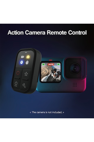 Xindoker Ysg03 Gopro Hero 10/9/8/max İçin Su Geçirmez Led Ekranlı Spor Kamera Kumandası, Şarj Kablolu Ve Bileklikli Siyah