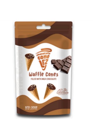 Conelez Chocolate Sütlü Çikolata Dolgulu Waffle Mini Kornet 70 G