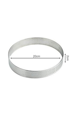 Narkalıp Yuvarlak Delikli Tart Kalıbı En 20cm