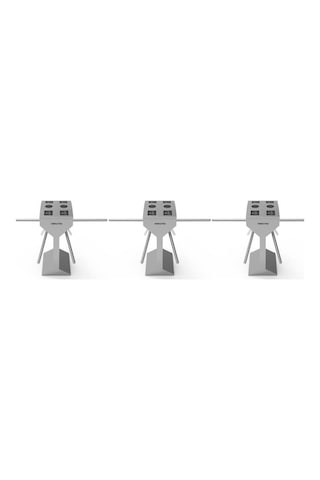 Perkotek D150 Double Tripod Turnike Çift Yönlü Geçiş Paslanmaz Çelik Turnike Sistemi