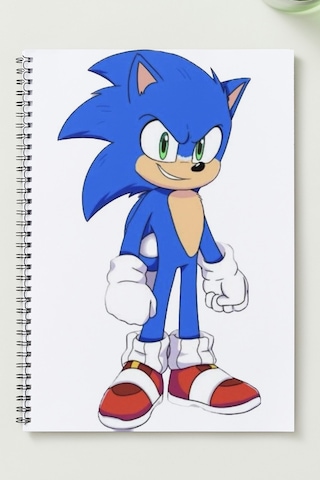 Süper Sonic A5 Metal Spiralli Çizgisiz Sert Kapak Süper Sonic Defter