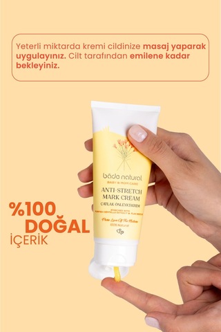 Bade Natural Çatlak Önleyici Vücut Kremi 100 ML