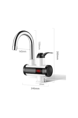 Maoyaya Qianfan 3000w Hızlı Isıtıcı Musluk, Anında Sıcak Su Kahverengi