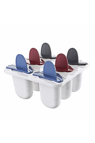 Dondurma Yapma Kalıbı 6 Lı Set Çubuklu Buzluk Meybuz
