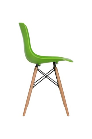 Evdema Vitale Maya Ahşap Ayaklı Sandalye Yeşil Ms.Sa073