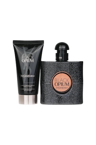 Yves Saint Laurent Black Opium Set Edp 50 Ml + 50 Ml Body Lotion Kadın Parfüm Seti Oryantal - Vanilya