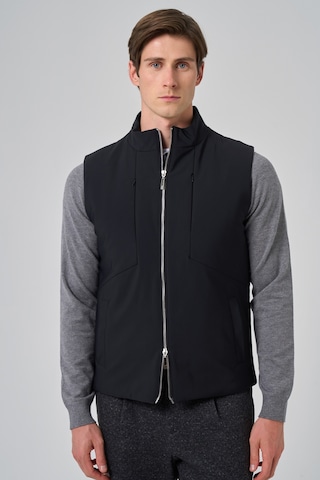 Morven Erkek Siyah Polyamide Spor Gizli Cep Fermuarlı Yelek 26ks049001001 Siyah