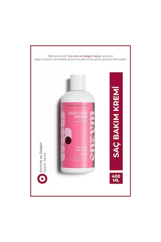 Enzym Cosmetics Kıvırcık Ve Dalgalı Saçlar İçin Bukle Belirginleştirici Saç Bakım Kremi 400 ML