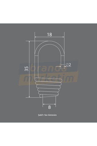 Metal Lastik Kancası-10 Adet