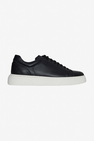 AC&Co / Altınyıldız Classics Erkek Sıyah %100 Deri Rahat Taban Esnek Sneaker Ayakkabı Siyah