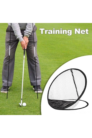 Qingmipy Golf Topu Doğruluğu Geliştirici Egzersiz Ağı - Dayanıklı Nylon, Hızlı Kurulum, Ev Ve Dışarıda Kullanım Siyah