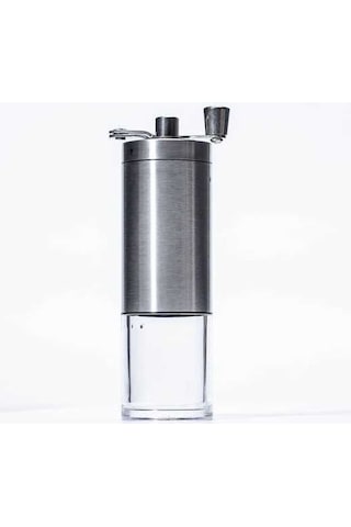 Novahub Çok Kullanımlı Gümüş Paslanmaz Çelik El Değirmen - Kahve & Baharat Gümüş