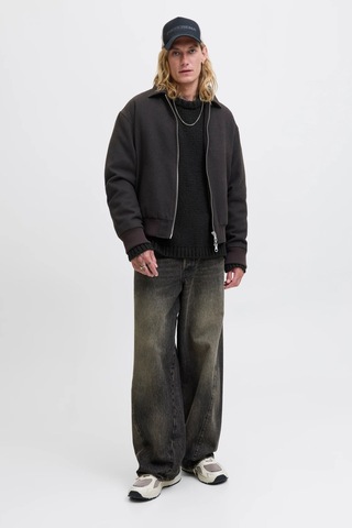 Jack & Jones Jcokidd Erkek Kazak Siyah