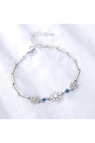 Mavi Moda Kar Bileklik Noel Hediyesi Mavi