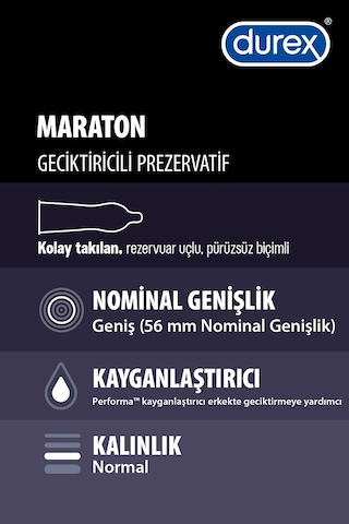 Durex Maraton Prezervatif 20'li + Yakın Hisset Prezervatif 20'li