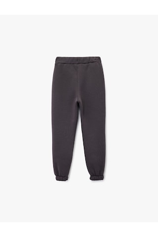 Koton Baskılı Beli Lastikli Jogger Eşofman Altı Antrasit 6wkg40180ak Antrasit