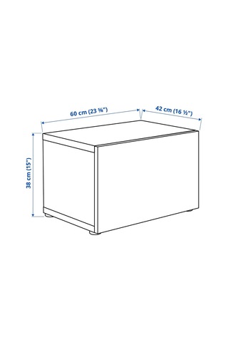 Raf Ünitesi, Ağartılmış Meşe Görünümlü-beyaz Meşe Görünümlü-şeffaf Cam, 60x40x38 Cm, Sındvık Beyaz