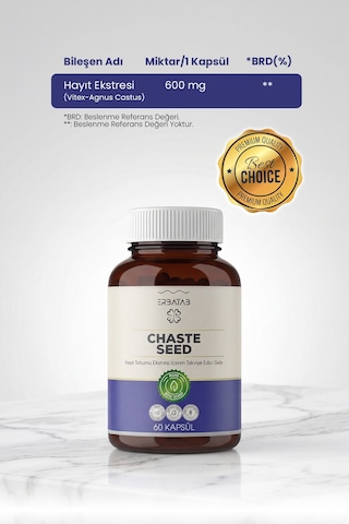 Erbatab Hayıt Ekstresi Chaste Seed 60 Kapsül