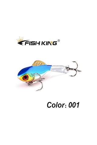 Balık Kral Kış Buz Balıkçılık Cazibesi Dengeleyici 3d Gözler Jig Yem Sert Cazibesi Jig Dengeleyiciler Balıkçılık Yem Levrek Ve Pike Yakalamak İçin 001-55mm-10g