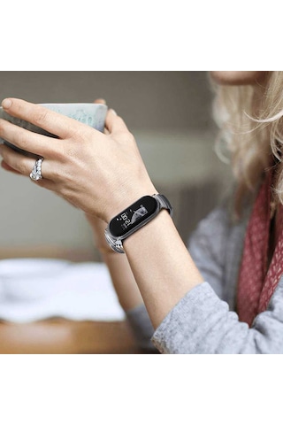Ekılıf - Xiaomi Mi Band 5 Uyumlu - Kordon Silikon Kordon Krd-27 - Yeşil