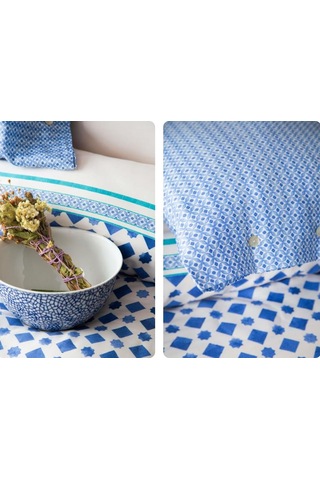 Ap Çift Kişilik Tencel Terra İndigo Nevresim Takımı Indigo