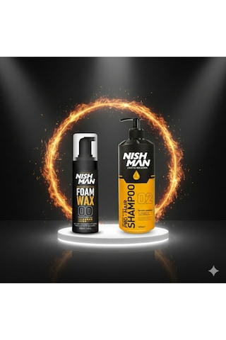 Saç Şekillendirici Köpük Wax 150 Ml X 3 Adet/ + 400 Ml Tuzsuz Şampuan Hediye