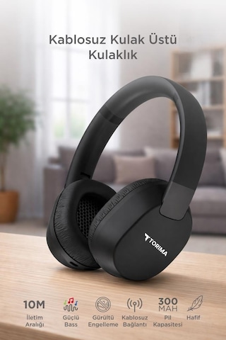 Torima HD50 Bluetooth Kulaklık Kulak Üstü Kablosuz Kulaklık