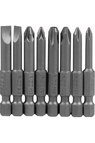 Rico 005-kk1130 Yıldız Düz Bits Uç Seti Ph+pz+sl 8 Parça