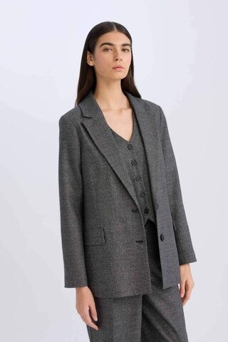 DeFacto Oversize Geniş Kalıp Düğmeli Blazer Ceket W2206AZ24AUAR63 Antrasit
