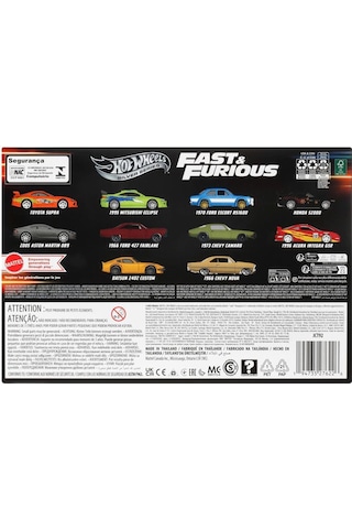 Hot Wheels Jct92 Fast And Furious 10-pack Siyah