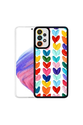 Zore Samsung Galaxy Uyumlu A23 Kılıf Omsy M-fit Desenli Kapak - Hat No5