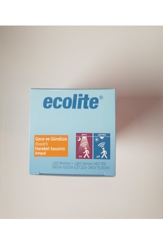 Ecolite Gece Gündüz Işık Ayarlı Sensörlü 9 Watt Led Ampul Beyaz