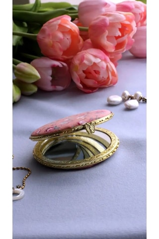 Moltobello Yuvarlak, Katlanabilir, Makyaj İçin Cep Aynası 151725030 Leylak