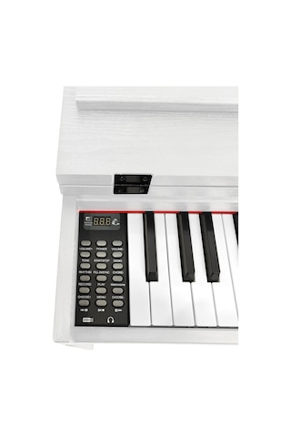 Jwin Sdp-92p Tuş Hassasiyetli 88 Tuşlu Kapaklı Dijital Piyano + Tabure Ve 3'lü Pedal - Beyaz