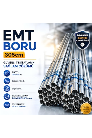 Emt Boru 305cm 3/4" İnç