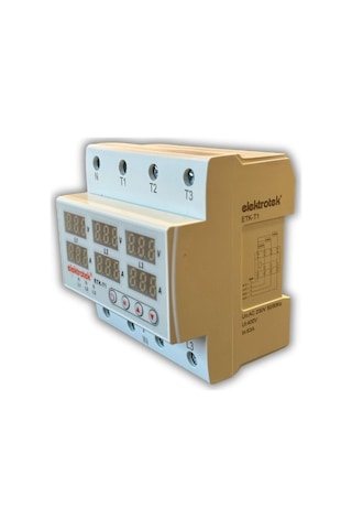 Etk 3x63a Trifaze Gerilim Ve Akım Koruyucu Şebeke Giriş Voltaj Denetleyici