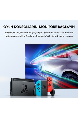 Veggieg Hdmı To Vga Full Hd 1080p 60hz Çevirici Dönüştürücü Adaptör