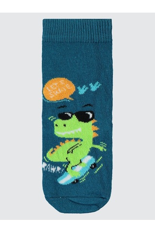 Civil Boys Erkek Çocuk 3'lü Soket Çorap 2-12 Yaş Siyah Siyah