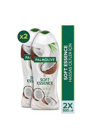 Palmolive Soft Essence Hindistan Cevizi Duş Jeli 2 x 500 ML + Seyahat Kiti