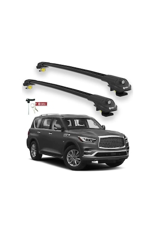 Turtle Infiniti Qx80 Z62 2014-2025 Ara Atkı Air1 Siyah