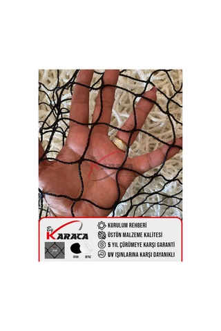 Kedi Güvenlik Filesi 3x10 Metre - Siyah Renk, 2mm Ip Kalınlığı, 4x4 Cm Gözenek