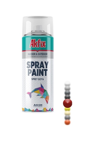 Akfix Sprey Boya Parlak Makine Kırmızı RAL3002 400Ml / 300Gr