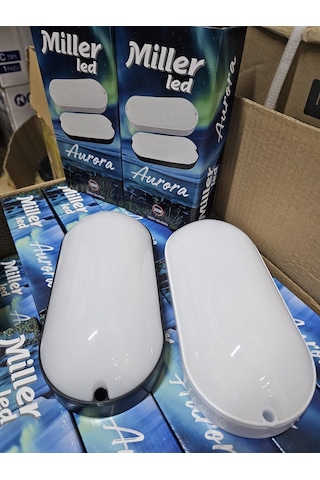 Miller Led Aurora Ledli Oval Duvar Armatürü Günışığı-3000k