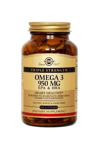 Solgar Omega 3 950 Mg 100 Softgel Kapsül